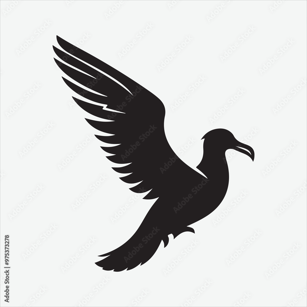Albatross vector design white illustrator Albatross vector design white illustrator