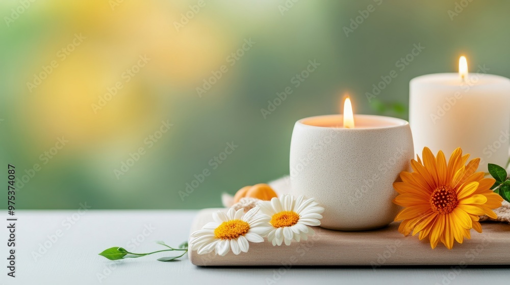 Relaxing Candlelight and Floral Decor Relaxing Candlelight and Floral Decor