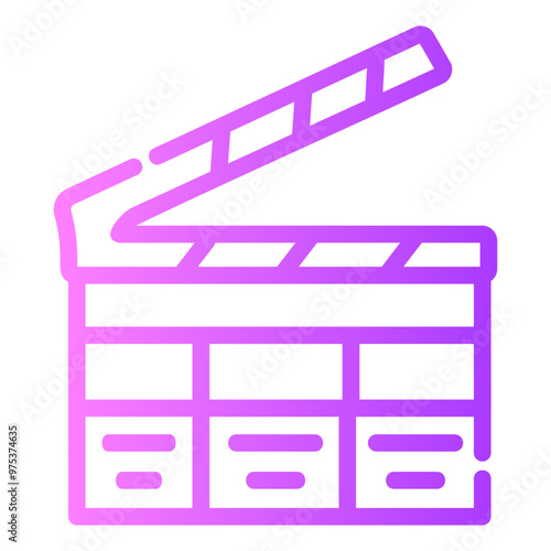 clapperboard Gradient icon