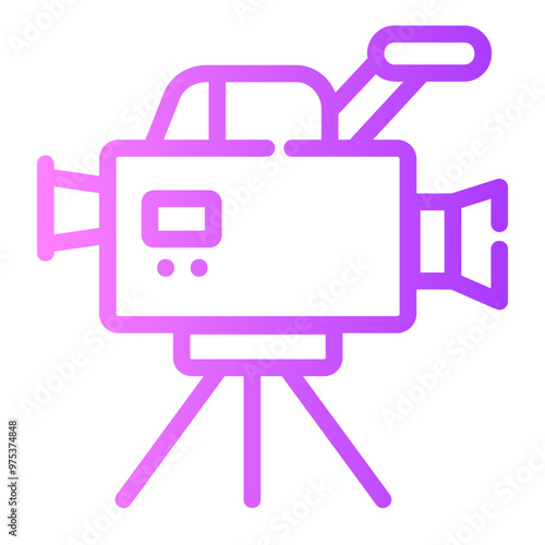 videocamera Gradient icon