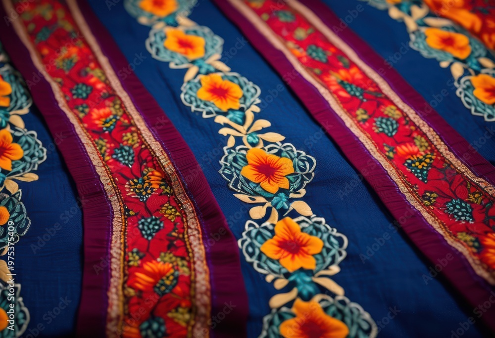 close view vibrant detailed fabric patterns showcasing colorful textures intricate designs, material, stitching, thread, artwork, visuals, craftsmanship close view vibrant detailed fabric patterns showcasing colorful textures intricate designs, material, stitching, thread, artwork, visuals, craftsmanship