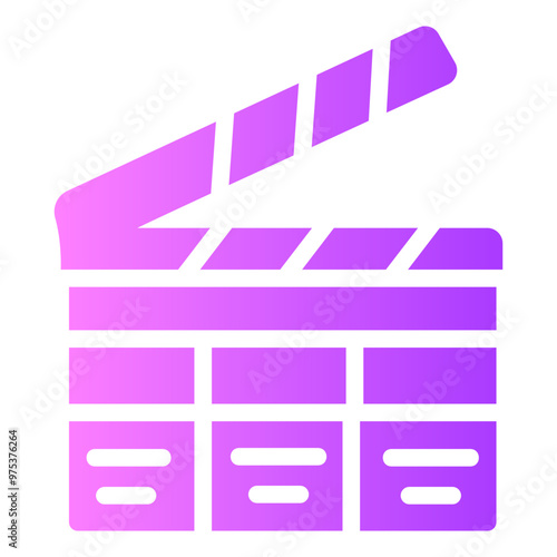 clapperboard Gradient icon