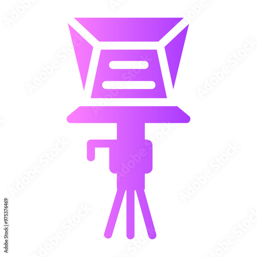 teleprompter Gradient icon photo