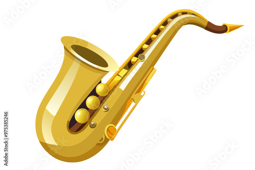 vector illustration of a saxofone 