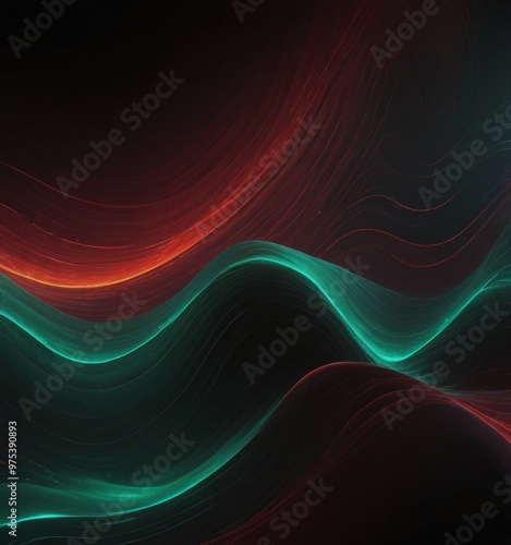 a vibrant abstract composition of swirling, multicolored lines and curves, creating a dynamic and visually striking effect.