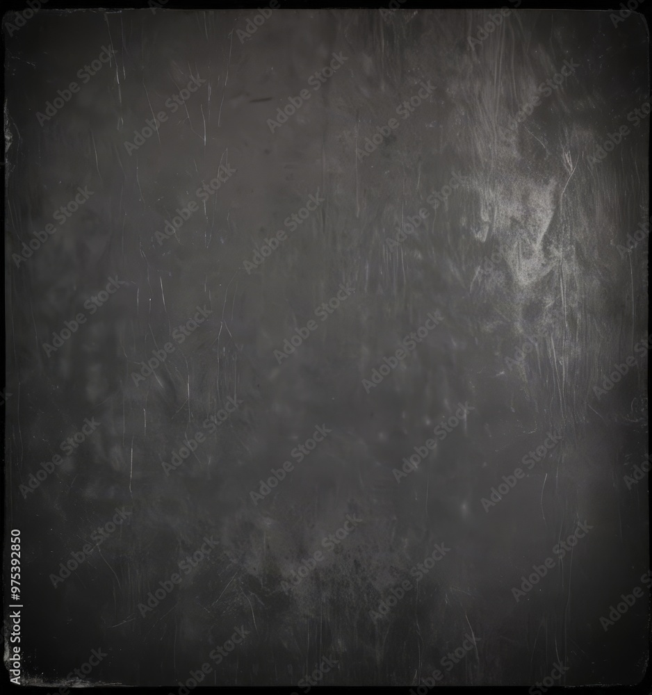 Obraz premium The image is a black and white photograph of a textured surface, possibly a wall or a piece of furniture, with a grainy appearance and visible scratches and marks.