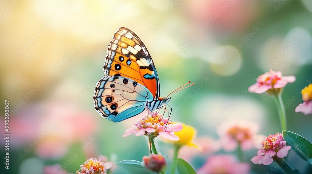butterfly on the flower butterfly on the flower