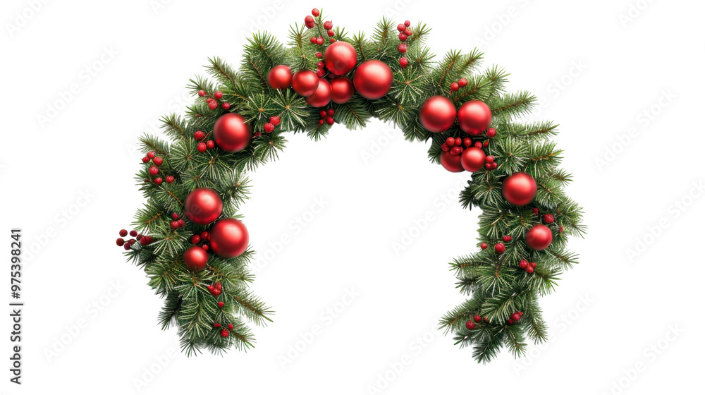 Christmas wreath on transparent background Christmas wreath on transparent background