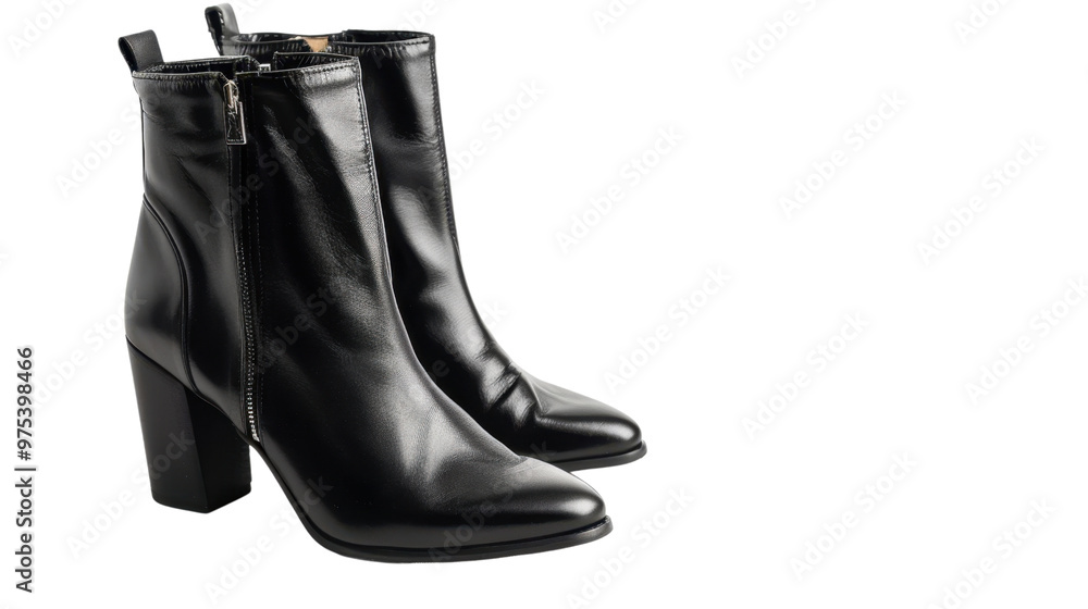 Women's ankle boots on transparent background Women's ankle boots on transparent background