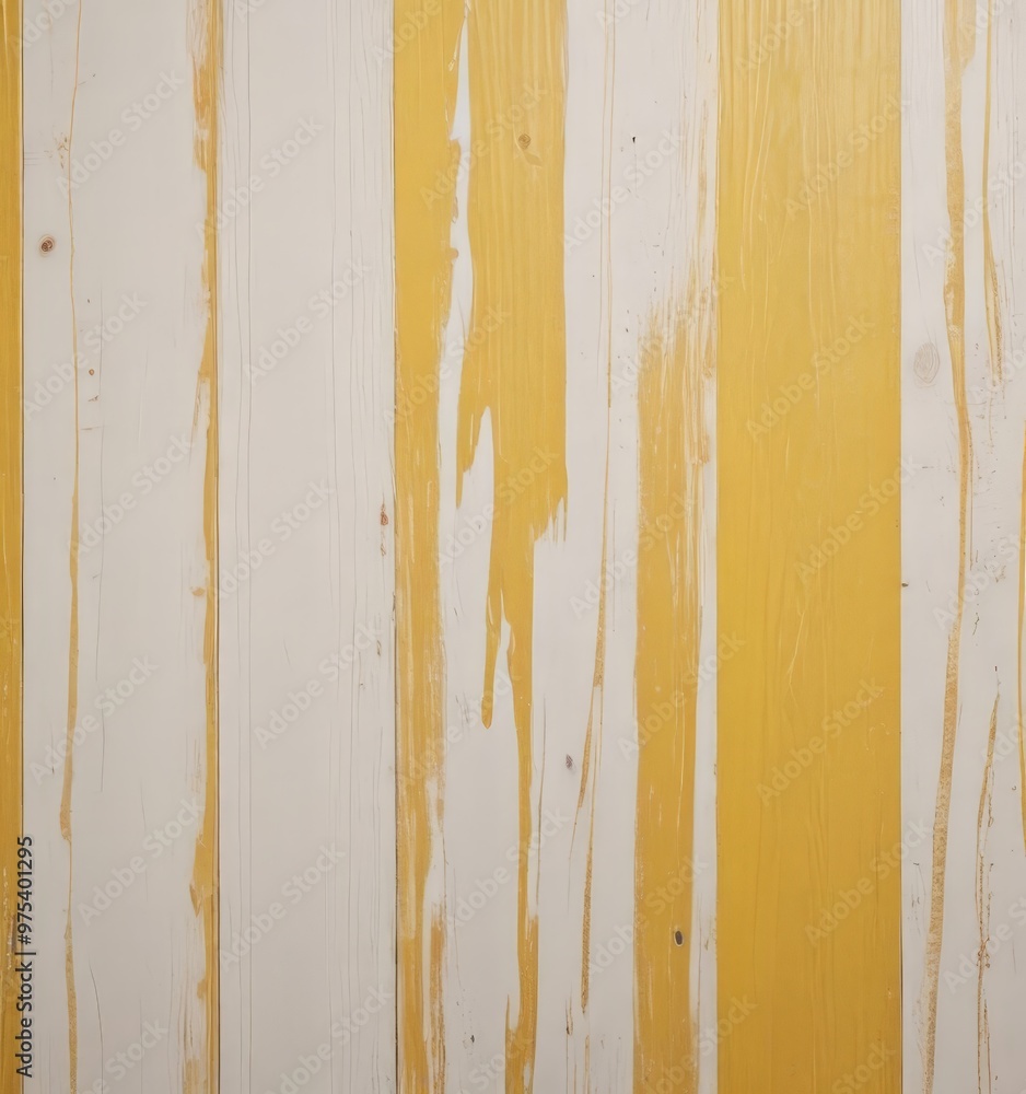 a close-up view of a wooden wall with vertical stripes in white and yellow paint, creating a textured and layered appearance. a close-up view of a wooden wall with vertical stripes in white and yellow paint, creating a textured and layered appearance.
