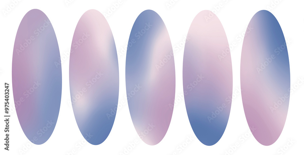Pastel gradient sphere circle set blue and pink white pastel abstract shapes isolated design elements Pastel gradient sphere circle set blue and pink white pastel abstract shapes isolated design elements
