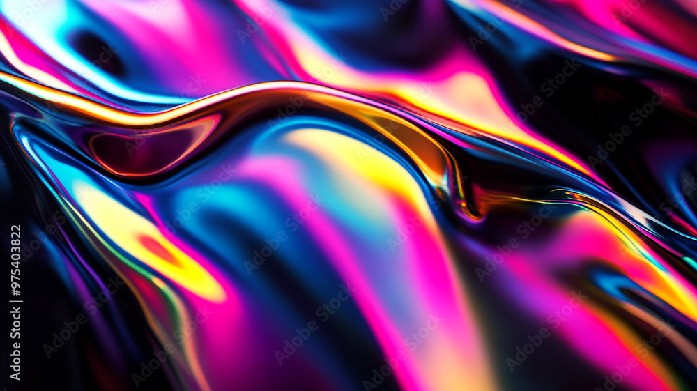 Abstract rainbow black background design, 3d rendering Abstract rainbow black background design, 3d rendering
