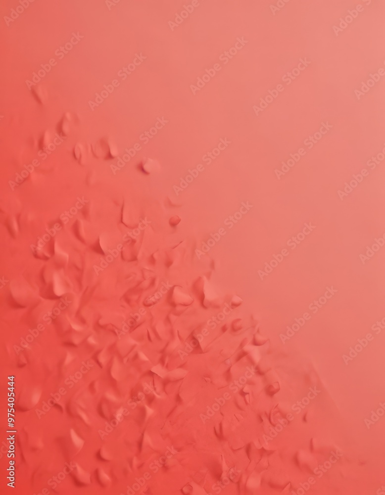 Fototapeta premium a close-up view of a textured surface with a gradient of red hues, resembling the appearance of water droplets or petals.