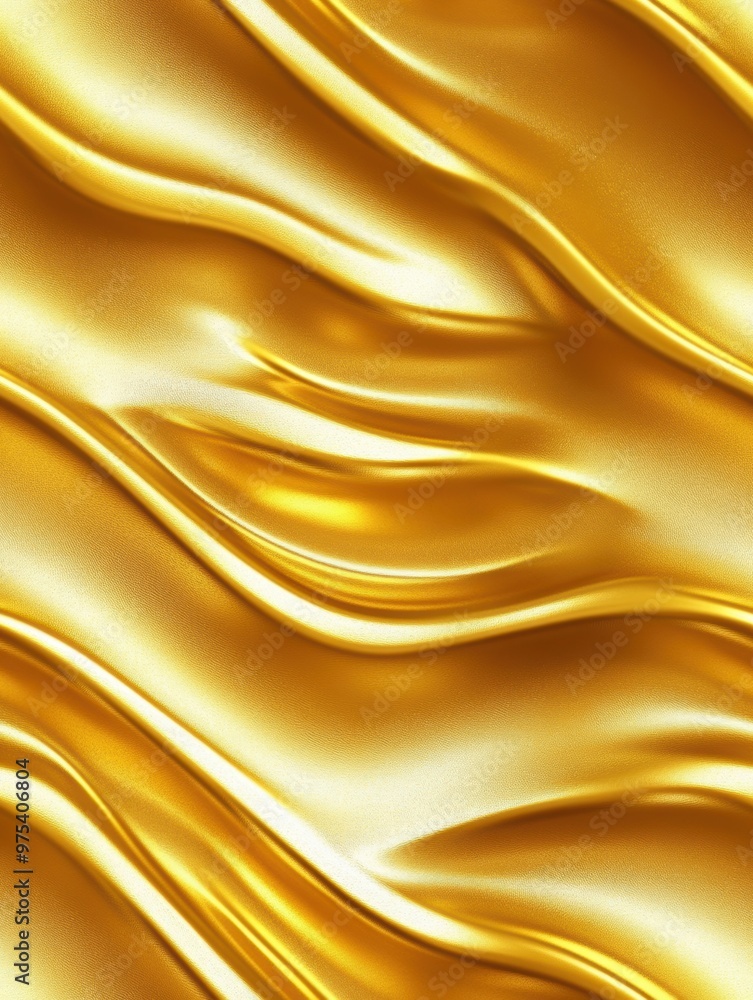 Fototapeta premium Golden Silk Waves.