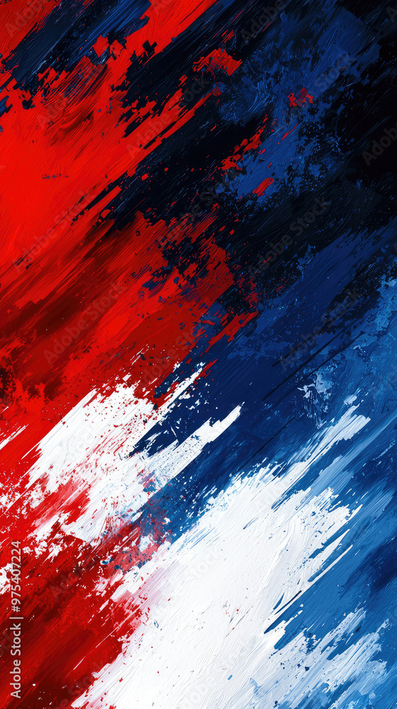 Bold strokes of red, white, and blue create an abstract composition that evokes sense of energy and movement. dynamic interplay of colors captures attention and inspires creativity Bold strokes of red, white, and blue create an abstract composition that evokes sense of energy and movement. dynamic interplay of colors captures attention and inspires creativity