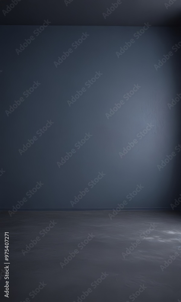 A dark, empty room with a smooth, reflective floor. A dark, empty room with a smooth, reflective floor.