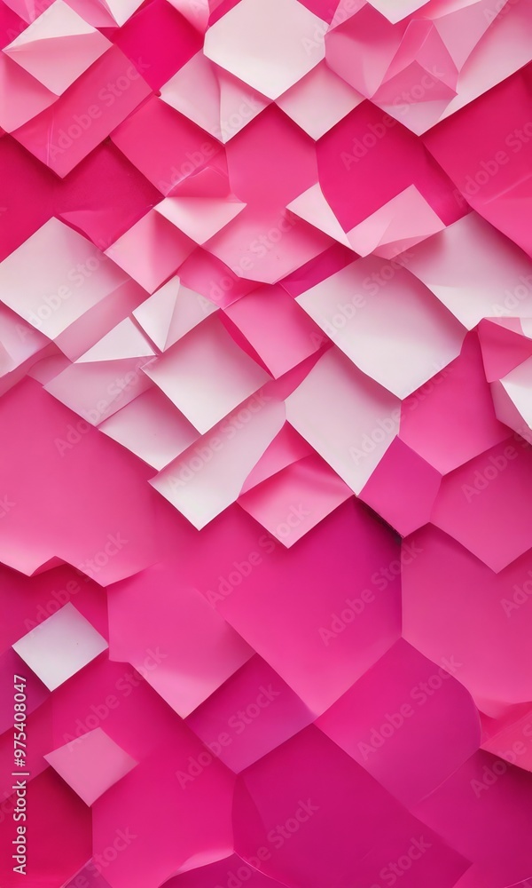 a vibrant abstract pattern composed of overlapping pink and white paper shapes, creating a visually striking and dynamic composition. a vibrant abstract pattern composed of overlapping pink and white paper shapes, creating a visually striking and dynamic composition.