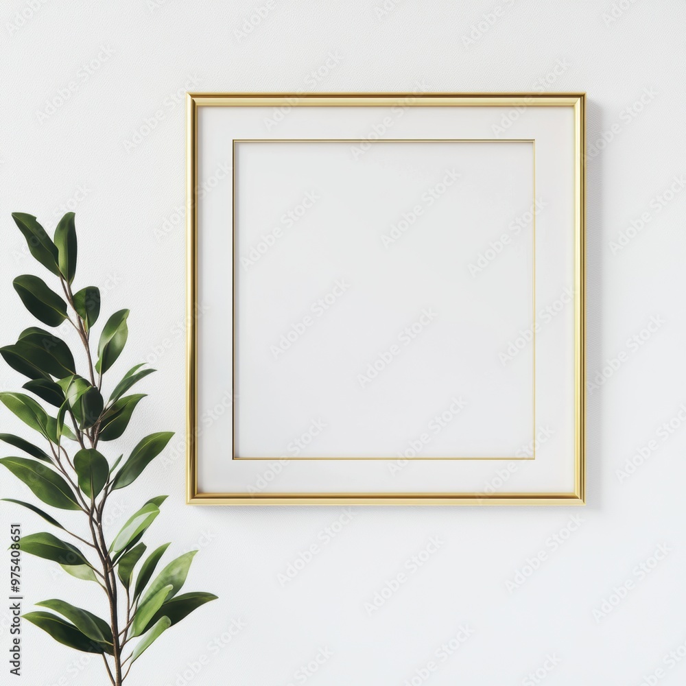 Gold Frame Mockup. Gold Frame Mockup.