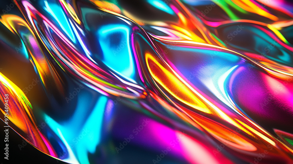 Abstract rainbow black background design, 3d rendering Abstract rainbow black background design, 3d rendering
