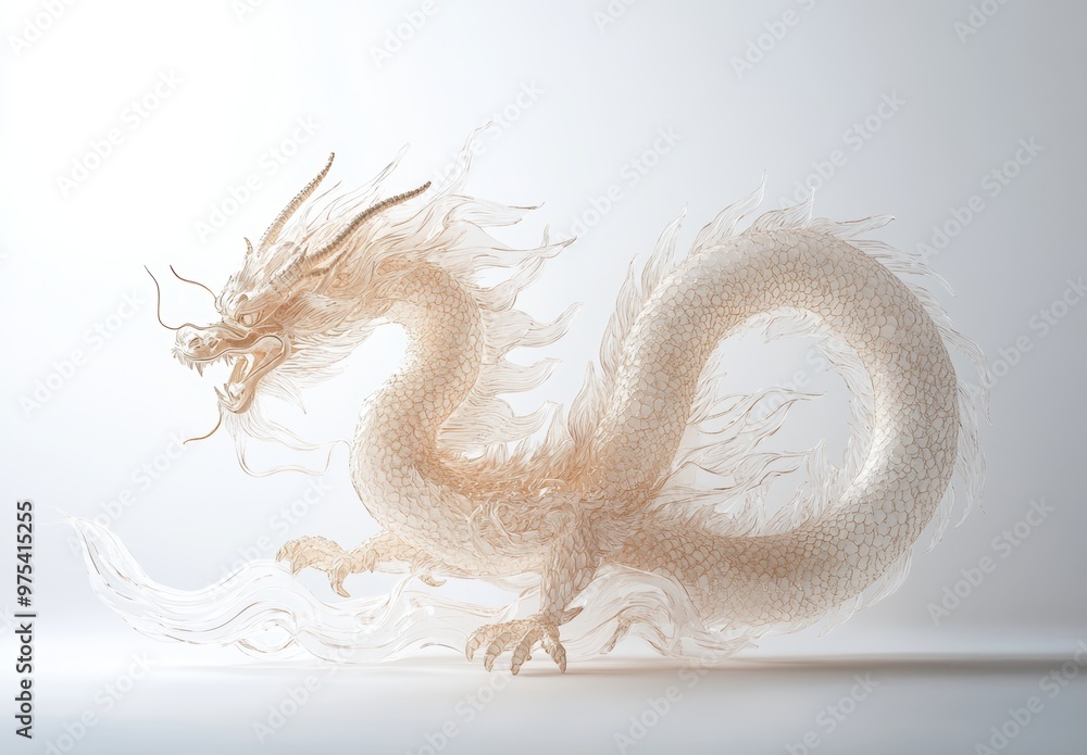 Fototapeta premium Glass Dragon.