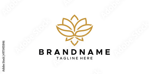 a lotus themed graphic image, white background. vector graphic base.