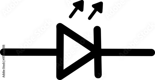 physics electrical symbols LED