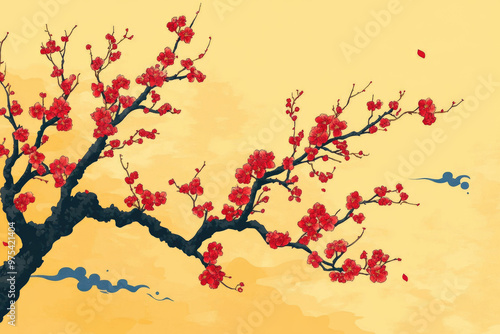 Chinese New Year Illustration Background