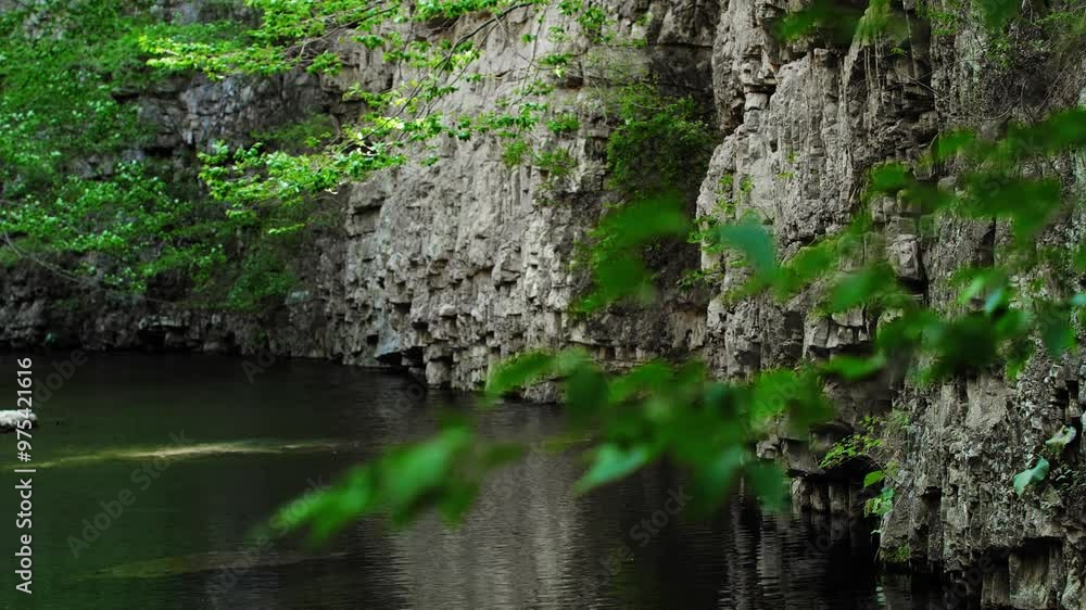 Video of the peaceful and quiet valley with calm water. Video of the peaceful and quiet valley with calm water.