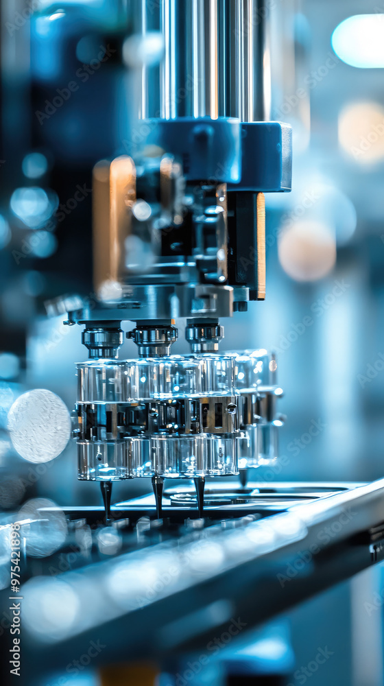 High speed machinery assembling products with precision and efficiency, showcasing advanced technology in modern industrial setting High speed machinery assembling products with precision and efficiency, showcasing advanced technology in modern industrial setting