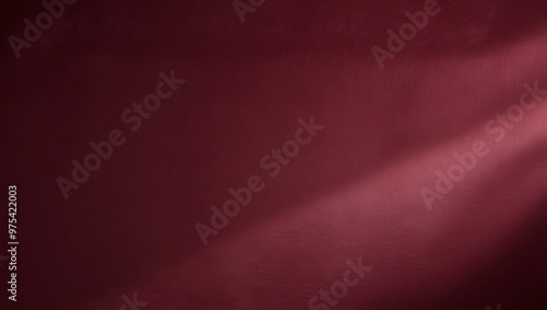 Elegant rectangular design with a rich dark maroon background and a thin gold frame, accented by subtle light flares at corners for a luxurious minimalist look, generative ai