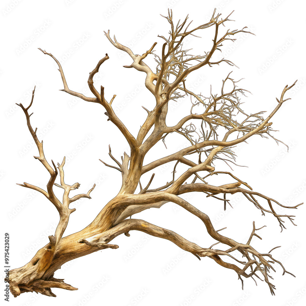 Branch of dead tree isolated on transparent background Branch of dead tree isolated on transparent background