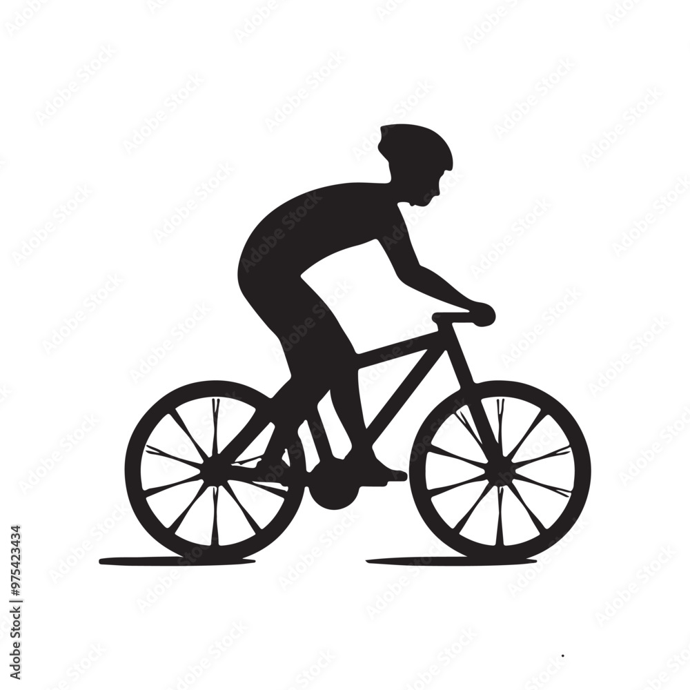 Obraz premium Bicycle vector art with a white background