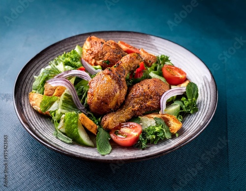 Aromatic spices complement the juicy chicken and crisp vegetables in this colorful dish