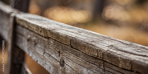 Historic Weathered Wooden Fence with Rustic Finish.