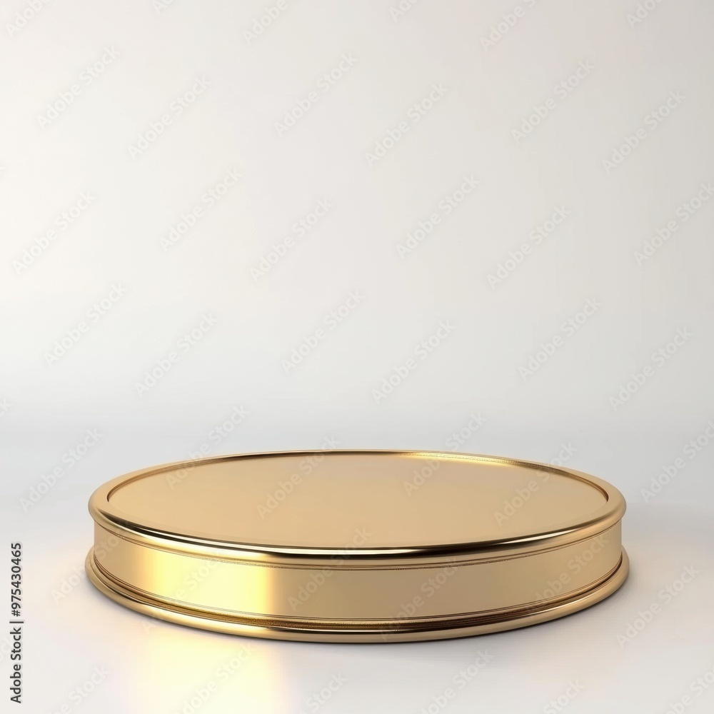 Gold Pedestal Mockup. Gold Pedestal Mockup.