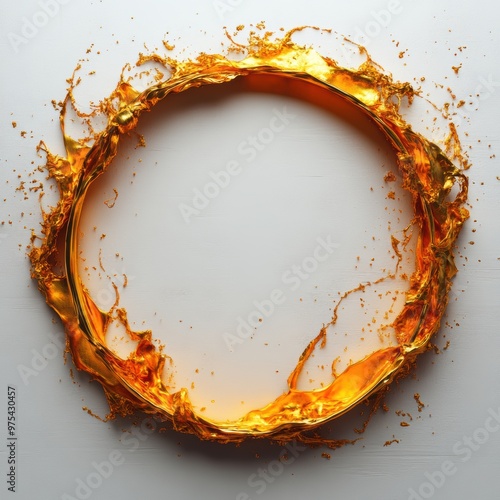 Golden Liquid Circle.