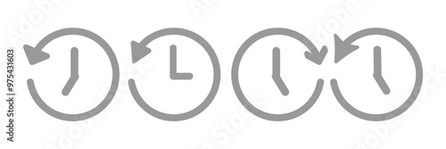 history line icon, Past time. outline and solid vector logo, linear pictogram isolated on white, pixel perfect illustration.
