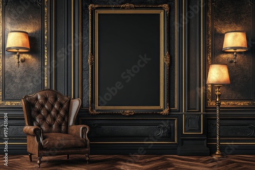 Black Interior Design.