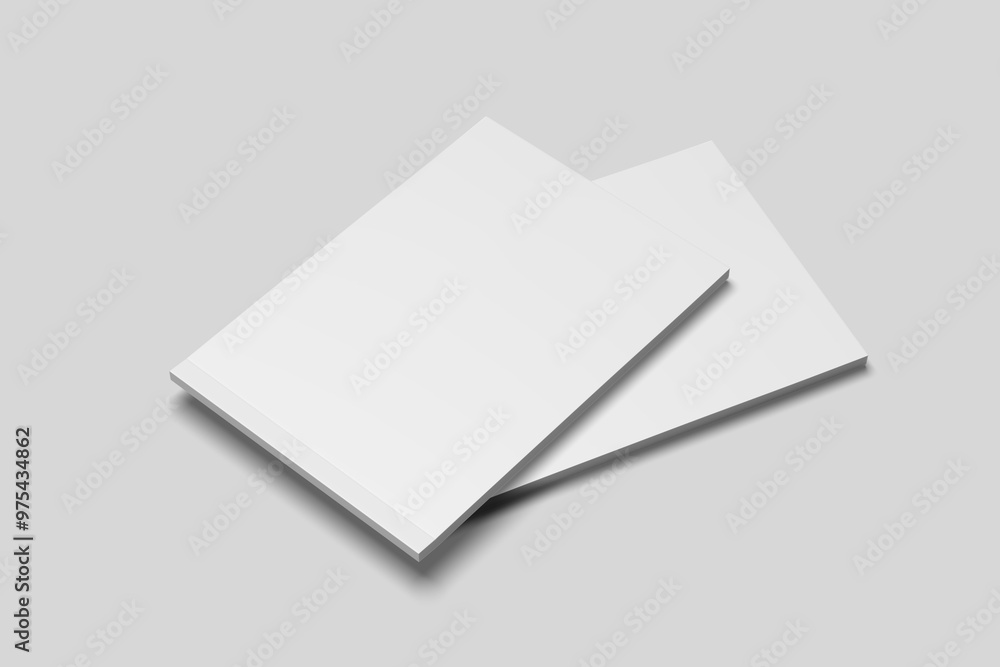 Cover landscape brochure magazine mockup blank Cover landscape brochure magazine mockup blank