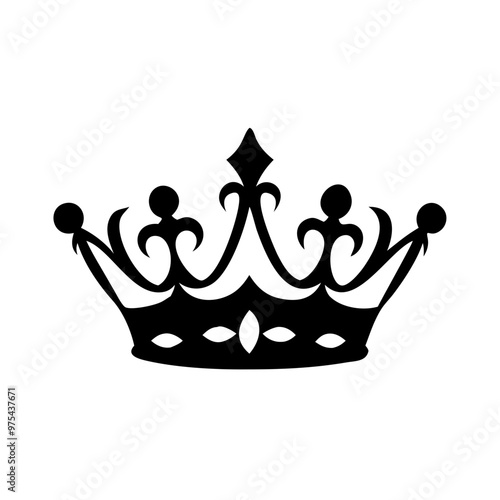 golden crown isolated on white background