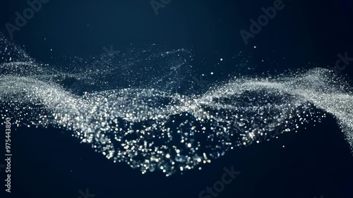 Wallpaper Mural Immerse yourself in the beauty of fluid dynamics with stunning footage of swirling particles. ethereal display against a deep blue backdrop is perfect for themes of nature, science, and creativity. Torontodigital.ca