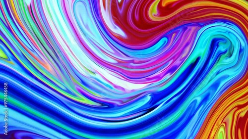 Wallpaper Mural A vibrant abstract swirl pattern of bright colorsred, blue, yellow, and greencreates depth and energy, perfect for backgrounds, art projects, and creative designs. Torontodigital.ca