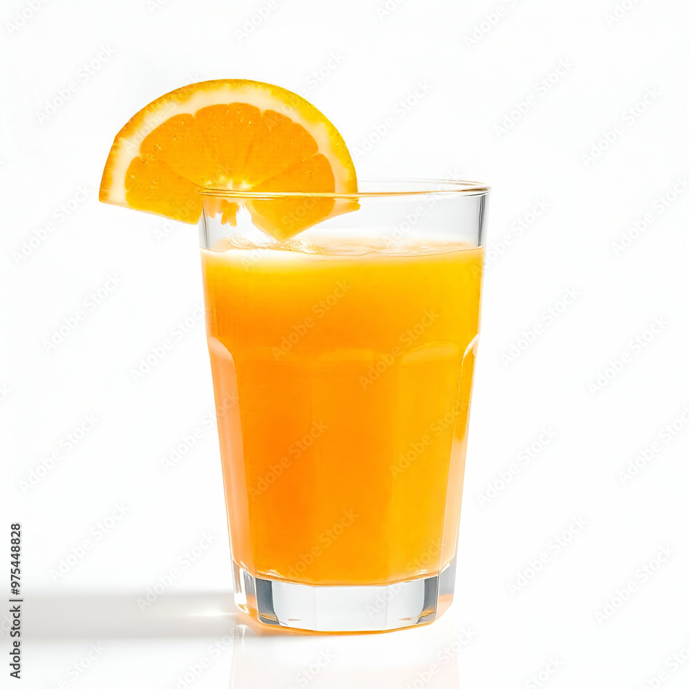 a glass of orange juice with mint leaves garnish, surrounded by fresh oranges and mint leaves, white backgeound a glass of orange juice with mint leaves garnish, surrounded by fresh oranges and mint leaves, white backgeound