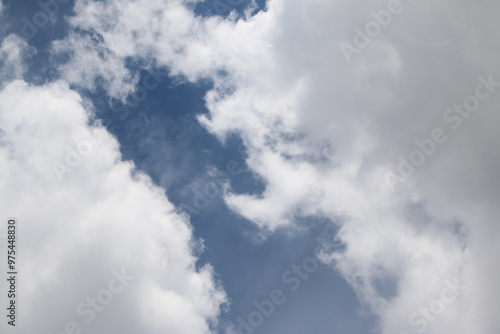 Clouds on the blue sky nature with space background wallpaper