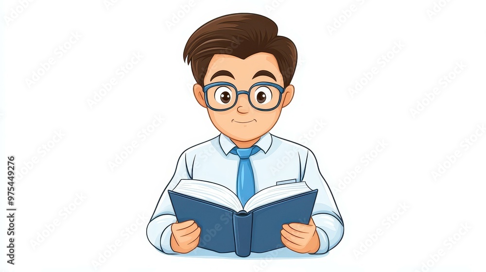 A whimsical cartoon of an English teacher highlighting grammar errors on a bright white background, perfect for learning fun. A whimsical cartoon of an English teacher highlighting grammar errors on a bright white background, perfect for learning fun.