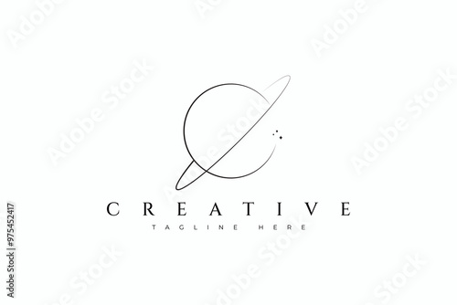 Creative Logo Abstract Eclipse Galaxy Business Company Brand Identity