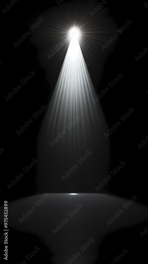 Powerful beam emerging from the darkness Powerful beam emerging from the darkness