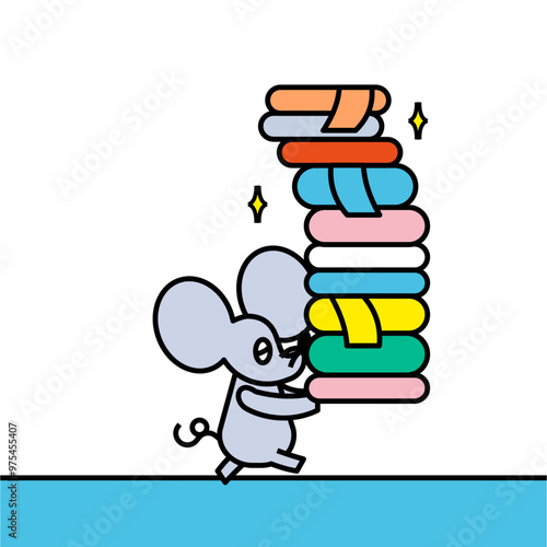 自宅にある衣類の整理整頓が上手なネズミさん