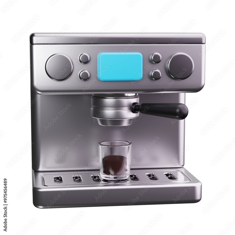 Coffee machine 3d Render Icons Coffee machine 3d Render Icons