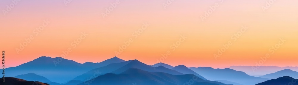 Obraz premium sunrise over the mountains